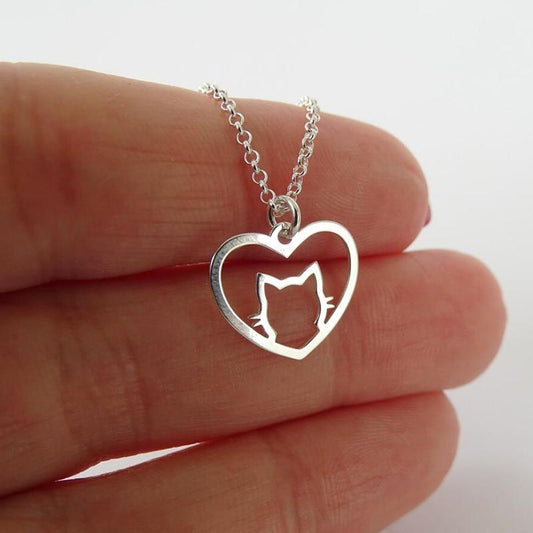 Cat Heart Necklace - Signature SJ