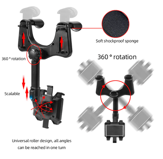 360° Rotatable Smart Phone Car Holder - Signature SJ