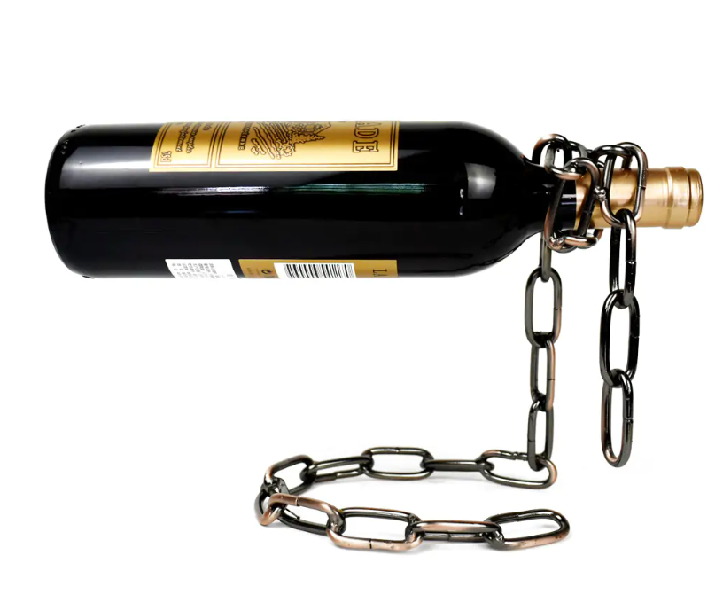 Magic Iron Chain Wine Bottle Holder - Signature SJ