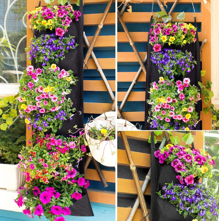 NEW DESIGN Vertical Hanging Garden Planter Flower Pots - Signature SJ