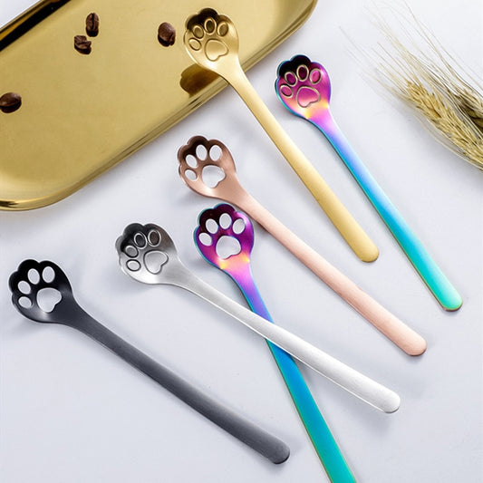 Cute Cat Paw Stainless Steel Spoon