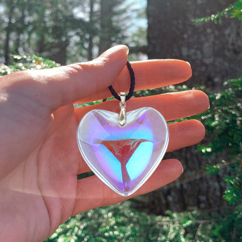 Aura Glass Heart Necklace - Signature SJ