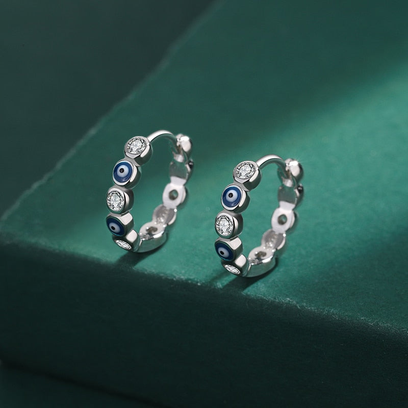 Sapphire Round Full Diamond Earrings
